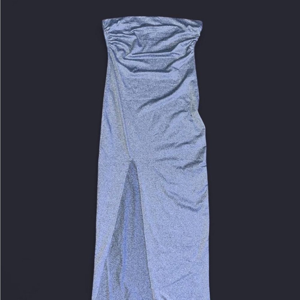 Grey Strapless Tube Dress